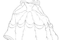 disney belle coloring page