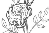 free printable rose coloring pages