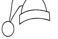 santa hat coloring pages printable