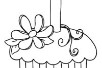 cupcake coloring page free cupcake coloring page free