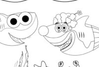 daddy shark coloring pages