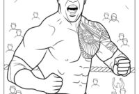 dwayne johnson coloring pages