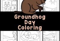 free printable groundhog day coloring pages free printable groundhog day coloring pages