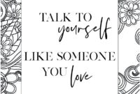 coloring pages positive quotes