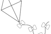 kite coloring pages free printable