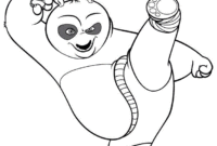 kung fu panda coloring page