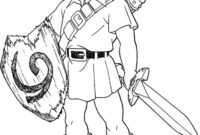 zelda link coloring pages