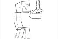 minecraft coloring pages steve
