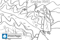 moses parting the red sea coloring pages moses parting the red sea coloring pages