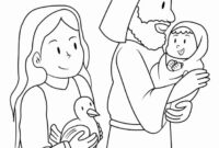 simeon and anna coloring page