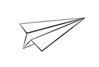 paper airplane coloring page