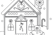 gingerbread house coloring pages pdf gingerbread house coloring pages pdf