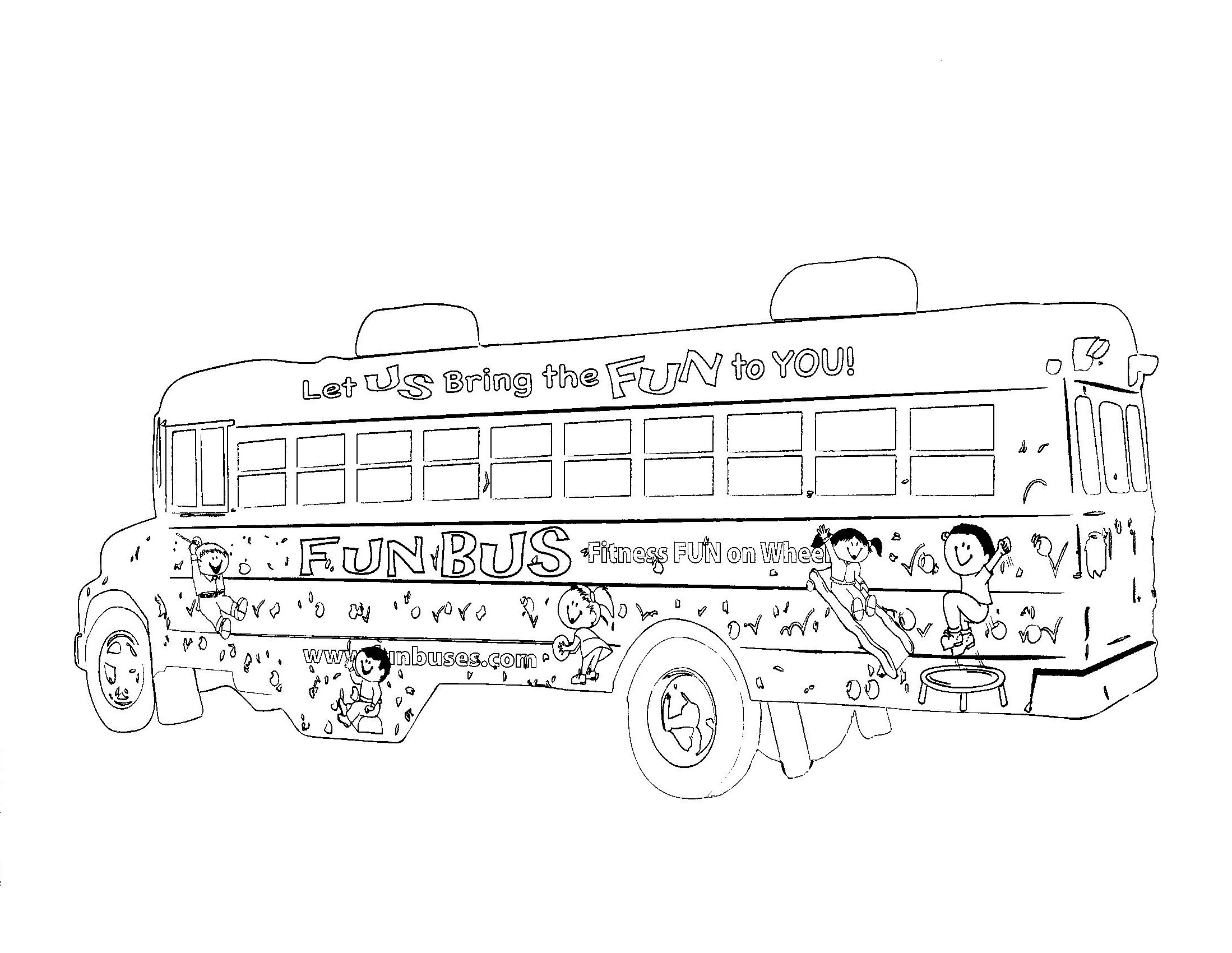 Free Printable School Bus Coloring Pages For Kids