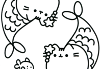 pusheen coloring printable