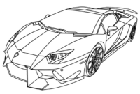 lamborghini logo coloring pages