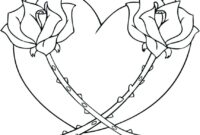 hearts and roses coloring pages hearts and roses coloring pages