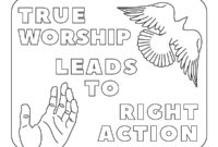 worship coloring page
