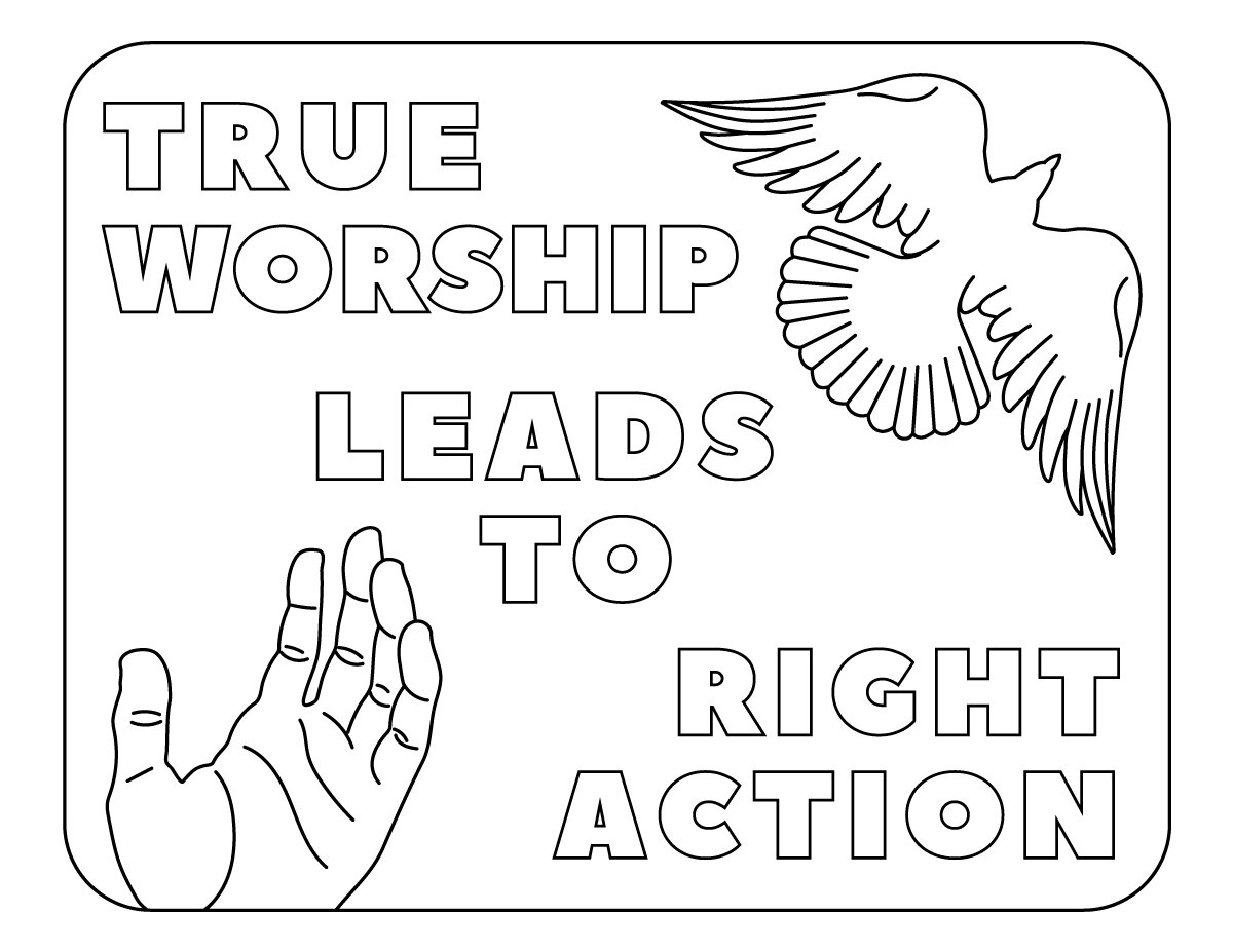 Worship Coloring Pages