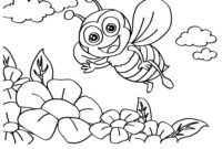 bee coloring pages free
