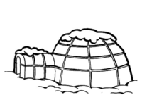 igloo coloring page