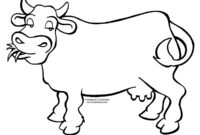 cartoon cow coloring pages