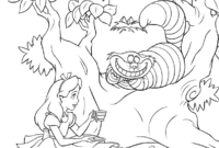 coloriage alice au pays des merveilles a imprimer gratuit