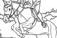 coloriage de cheval qui saute coloriage de cheval qui saute