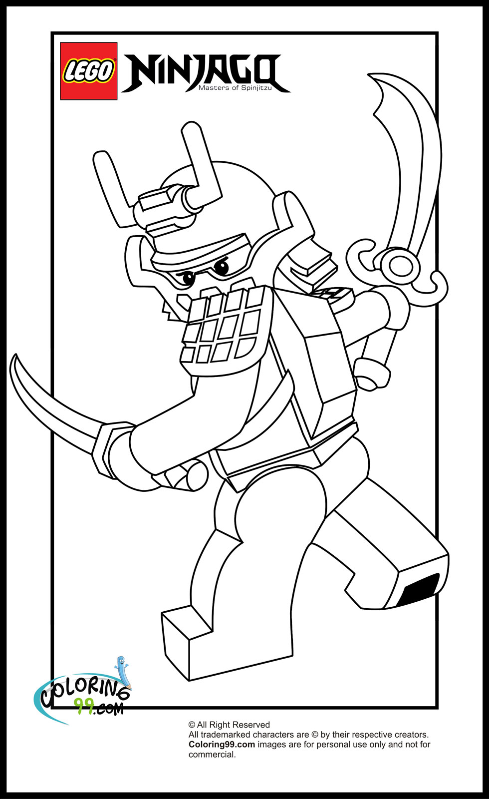 Coloriage Ninjago #24051 (Dessins Animés) – Dessin à colorier