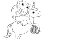 dessin licorne princesse a imprimer