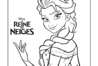 la reine des neiges a colorier