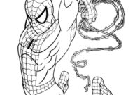 dessin a colorier facile spiderman