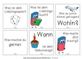 Kennenlernspiel, erzähle etwas über dich - Schulanfang