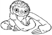 printable cute sloth coloring pages printable cute sloth coloring pages