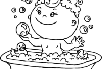 bath coloring page