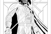 darth vadar coloring page