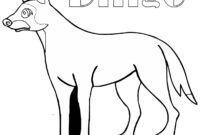 dingo coloring page dingo coloring page