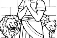 daniel in the lion 039 s den coloring page daniel in the lion 039 s den coloring page
