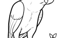 parrot coloring page