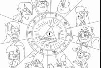 gravity falls color pages