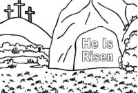 he is risen colouring page he is risen colouring page