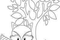 fall fox coloring pages fall fox coloring pages