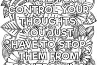 mental health self care coloring pages