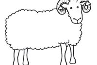 sheep outline printable sheep outline printable