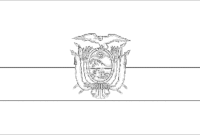 flag of ecuador coloring page flag of ecuador coloring page