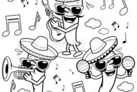 mariachi coloring page mariachi coloring page