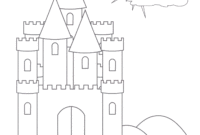 easy disney castle coloring pages easy disney castle coloring pages