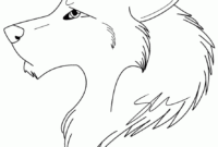 anime wolves coloring pages