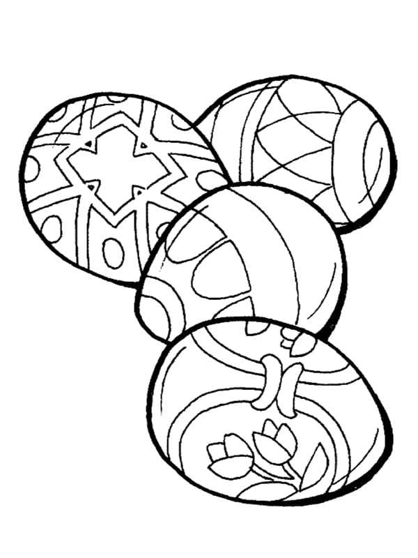 Oeuf de Pâques à colorier : 30 dessins à imprimer gratuitement