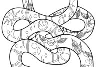 snake coloring pages realistic