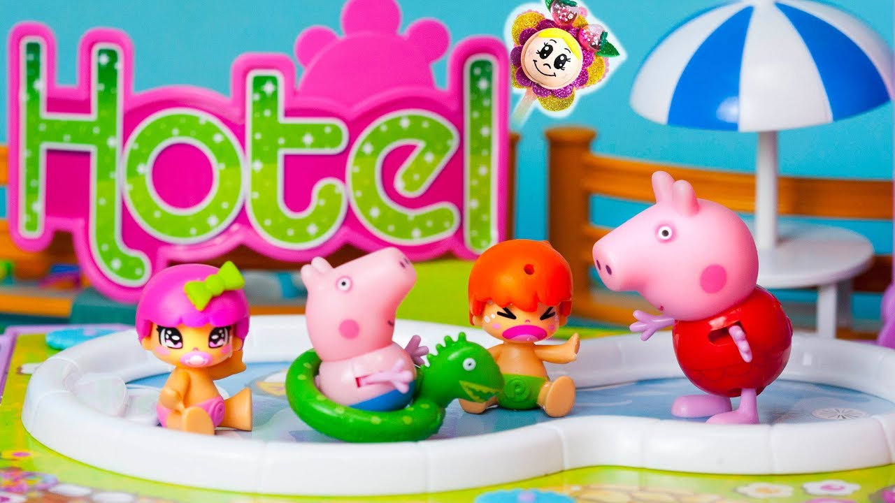 Peppa Pig Et Les Pinypon Sont En Vacances Dans L'Hôtel à Peppa Pig A La